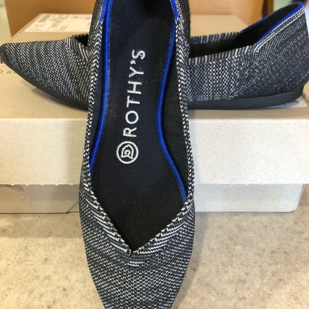 Rothy’s Point Granite Heather 6.5 EUC Hard to find color!